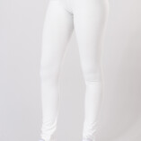 Leggings Lunghi Jersey di Cotone Bianco-3