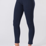 Leggings Lunghi Jersey di Cotone Blu Navy-2