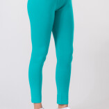 Leggings Lunghi Jersey di Cotone Turchese-2