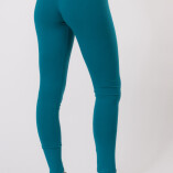 Leggings Lunghi Jersey di Cotone Petrolio