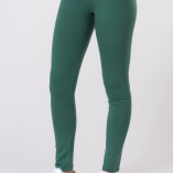 Leggings Lunghi Jersey di Cotone Verde Bosco-2