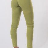Leggings Lunghi Jersey di Cotone Verde Lime-3