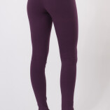 Leggings Lunghi Jersey di Cotone Viola-2