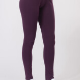 Leggings Lunghi Jersey di Cotone Viola-4