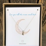 collana con ciondolo luna argento collana con ciondolo luna argento