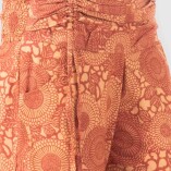 Pantaloni Aladino con Tasche Cotone bio Tinta Vegetale Orange Mandala-3