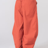 Pantaloni Aladino con Tasche Cotone bio Tinta Vegetale Rosso mattone-4