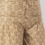 Pantaloni Aladino con Tasche Cotone bio Verde foglie-3