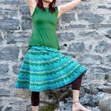 Canotta feminine viscosa_verde_fronte