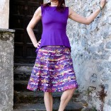 canotta feminine viscosa viola fronte
