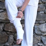 pantalone yoga_bianco_ fronte dettaglio piede